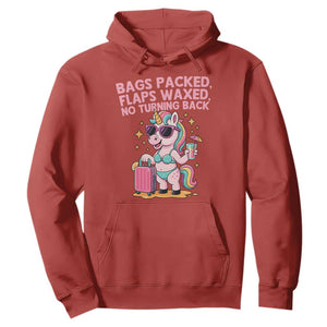 Funny Girls Trip Unicorn Hoodie Bags Packed Flaps Waxed No Turning Back Bikini Vacation Bachelorette TS02 Red Print Your Wear