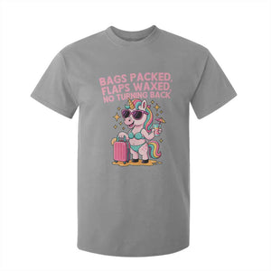 Funny Girls Trip Unicorn T Shirt For Kid Bags Packed Flaps Waxed No Turning Back Bikini Vacation Bachelorette TS02 Sport Gray Print Your Wear