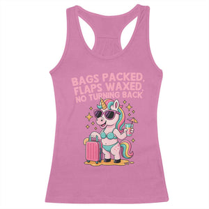 Funny Girls Trip Unicorn Racerback Tank Top Bags Packed Flaps Waxed No Turning Back Bikini Vacation Bachelorette TS02 Azalea Print Your Wear