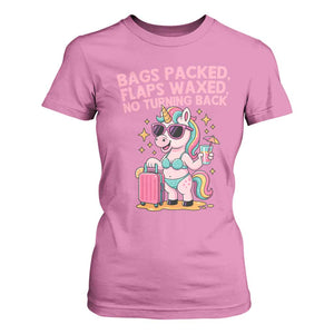 Funny Girls Trip Unicorn T Shirt For Women Bags Packed Flaps Waxed No Turning Back Bikini Vacation Bachelorette TS02 Azalea Print Your Wear