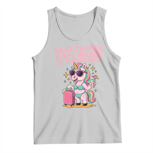 Funny Girls Trip Unicorn Tank Top Bags Packed Flaps Waxed No Turning Back Bikini Vacation Bachelorette TS02 Ash Print Your Wear