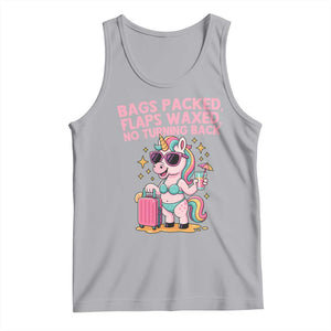 Funny Girls Trip Unicorn Tank Top Bags Packed Flaps Waxed No Turning Back Bikini Vacation Bachelorette TS02 Athletic Heather Print Your Wear