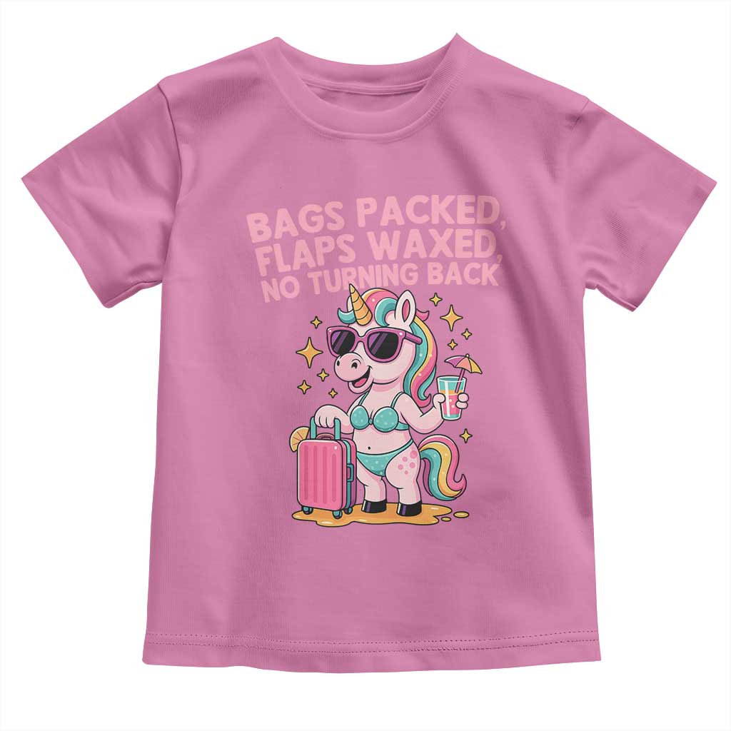 Funny Girls Trip Unicorn Toddler T Shirt Bags Packed Flaps Waxed No Turning Back Bikini Vacation Bachelorette TS02 Azalea Print Your Wear