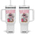 Funny Girls Trip Unicorn Tumbler With Handle Bags Packed Flaps Waxed No Turning Back Bikini Vacation Bachelorette TS02 One Size: 40 oz White Print Your Wear