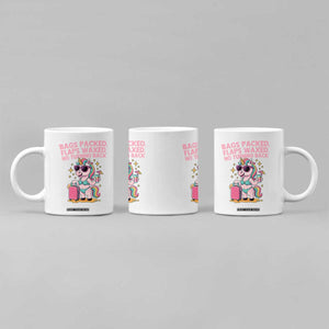 Funny Girls Trip Unicorn Coffee Mug Bags Packed Flaps Waxed No Turning Back Bikini Vacation Bachelorette TS02 Print Your Wear