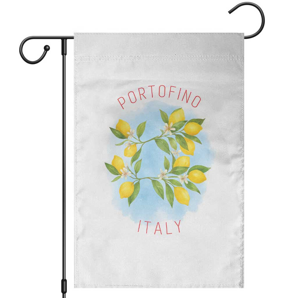 Portofino Italy Lemons Garden Flag Vintage Coastal Europe Travel Summer Vibe Aesthetic TS02 White Print Your Wear