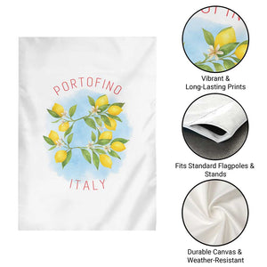 Portofino Italy Lemons Garden Flag Vintage Coastal Europe Travel Summer Vibe Aesthetic TS02 Print Your Wear