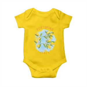 Portofino Italy Lemons Baby Onesie Vintage Coastal Europe Travel Summer Vibe Aesthetic TS02 Daisy Print Your Wear