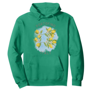 Portofino Italy Lemons Hoodie Vintage Coastal Europe Travel Summer Vibe Aesthetic TS02 Irish Green Print Your Wear