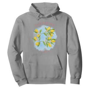 Portofino Italy Lemons Hoodie Vintage Coastal Europe Travel Summer Vibe Aesthetic TS02 Sport Gray Print Your Wear