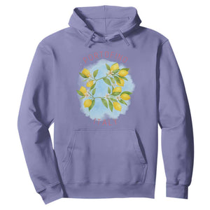 Portofino Italy Lemons Hoodie Vintage Coastal Europe Travel Summer Vibe Aesthetic TS02 Violet Print Your Wear