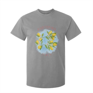 Portofino Italy Lemons T Shirt For Kid Vintage Coastal Europe Travel Summer Vibe Aesthetic TS02 Sport Gray Print Your Wear