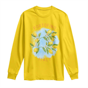 Portofino Italy Lemons Long Sleeve Shirt Vintage Coastal Europe Travel Summer Vibe Aesthetic TS02 Daisy Print Your Wear