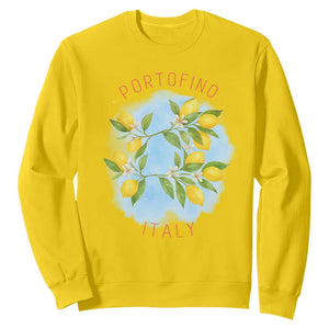 Portofino Italy Lemons Sweatshirt Vintage Coastal Europe Travel Summer Vibe Aesthetic TS02 Daisy Print Your Wear