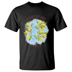 Portofino Italy Lemons T Shirt Vintage Coastal Europe Travel Summer Vibe Aesthetic TS02 Black Print Your Wear