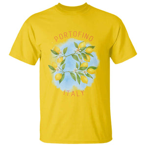 Portofino Italy Lemons T Shirt Vintage Coastal Europe Travel Summer Vibe Aesthetic TS02 Daisy Print Your Wear