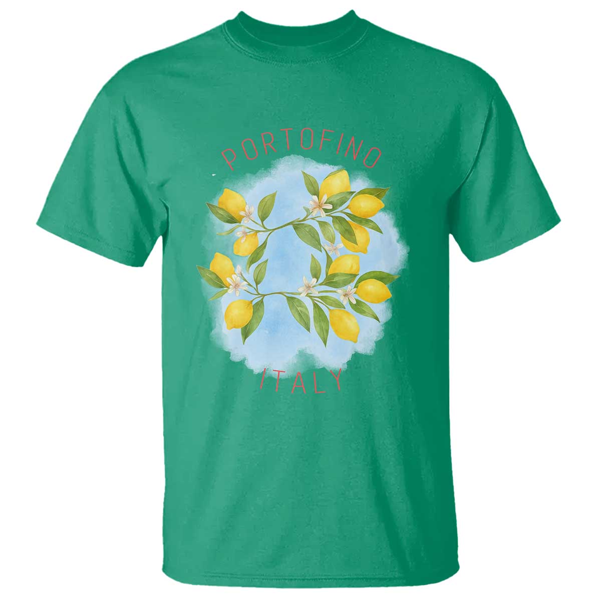 Portofino Italy Lemons T Shirt Vintage Coastal Europe Travel Summer Vibe Aesthetic TS02 Irish Green Print Your Wear