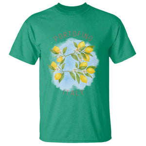 Portofino Italy Lemons T Shirt Vintage Coastal Europe Travel Summer Vibe Aesthetic TS02 Irish Green Print Your Wear
