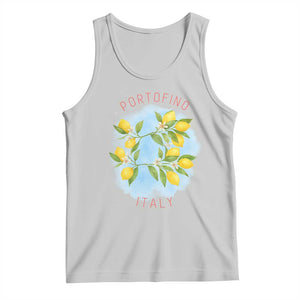 Portofino Italy Lemons Tank Top Vintage Coastal Europe Travel Summer Vibe Aesthetic TS02 Ash Print Your Wear