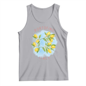 Portofino Italy Lemons Tank Top Vintage Coastal Europe Travel Summer Vibe Aesthetic TS02 Athletic Heather Print Your Wear