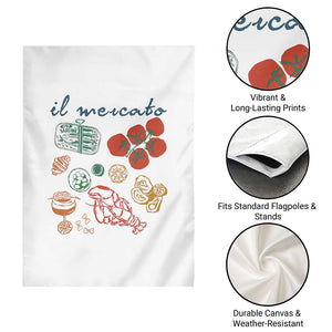 Il Mercato Italian Food Market Aesthetic Garden Flag Summer Amalfi Coast La Dolce Vita TS02 Print Your Wear
