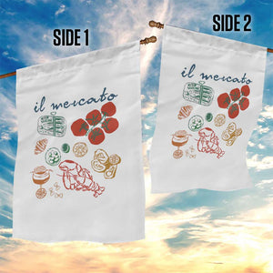Il Mercato Italian Food Market Aesthetic Garden Flag Summer Amalfi Coast La Dolce Vita TS02 Print Your Wear