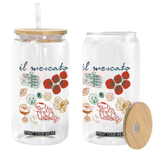 Il Mercato Italian Food Market Aesthetic Glass Can Summer Amalfi Coast La Dolce Vita TS02 Print Your Wear
