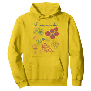 Il Mercato Italian Food Market Aesthetic Hoodie Summer Amalfi Coast La Dolce Vita TS02 Daisy Print Your Wear