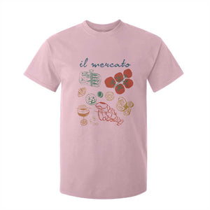 Il Mercato Italian Food Market Aesthetic T Shirt For Kid Summer Amalfi Coast La Dolce Vita TS02 Light Pink Print Your Wear