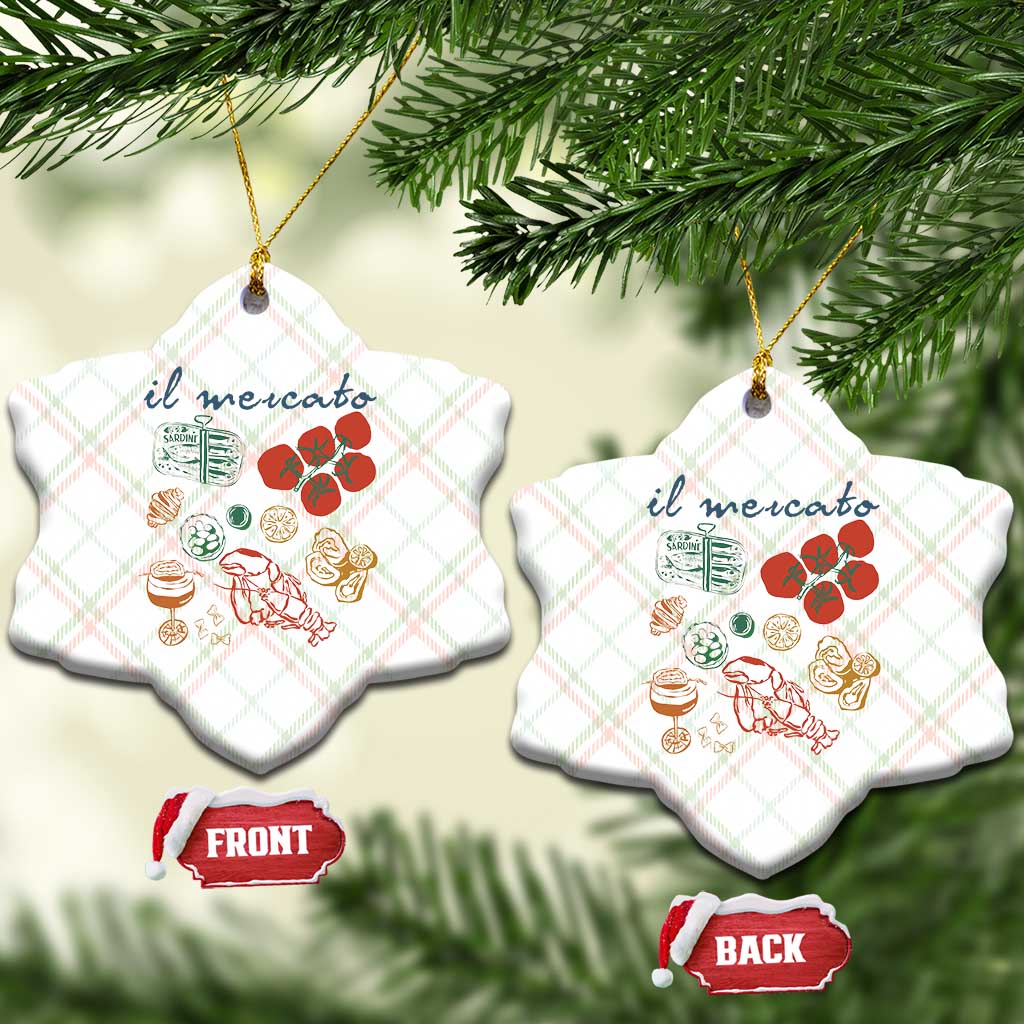 Il Mercato Italian Food Market Aesthetic Ceramic Ornament Summer Amalfi Coast La Dolce Vita TS02 Print Your Wear