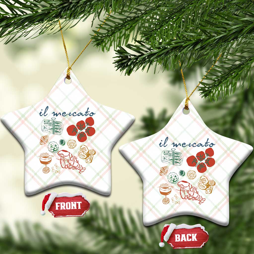 Il Mercato Italian Food Market Aesthetic Ceramic Ornament Summer Amalfi Coast La Dolce Vita TS02 Print Your Wear