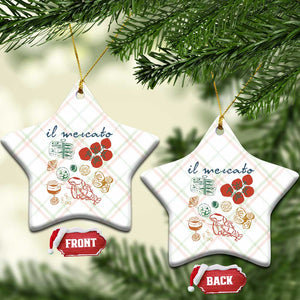 Il Mercato Italian Food Market Aesthetic Ceramic Ornament Summer Amalfi Coast La Dolce Vita TS02 Print Your Wear