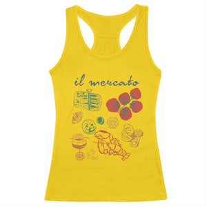 Il Mercato Italian Food Market Aesthetic Racerback Tank Top Summer Amalfi Coast La Dolce Vita TS02 Daisy Print Your Wear