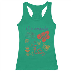 Il Mercato Italian Food Market Aesthetic Racerback Tank Top Summer Amalfi Coast La Dolce Vita TS02 Irish Green Print Your Wear