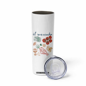 Il Mercato Italian Food Market Aesthetic Skinny Tumbler Summer Amalfi Coast La Dolce Vita TS02 Print Your Wear