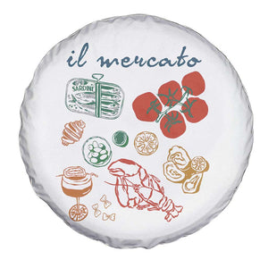 Il Mercato Italian Food Market Aesthetic Spare Tire Cover Summer Amalfi Coast La Dolce Vita TS02 Print Your Wear