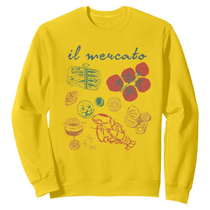 Il Mercato Italian Food Market Aesthetic Sweatshirt Summer Amalfi Coast La Dolce Vita TS02 Daisy Print Your Wear