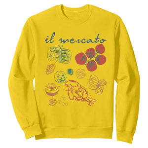 Il Mercato Italian Food Market Aesthetic Sweatshirt Summer Amalfi Coast La Dolce Vita TS02 Daisy Print Your Wear
