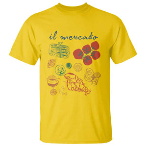 Il Mercato Italian Food Market Aesthetic T Shirt Summer Amalfi Coast La Dolce Vita TS02 Daisy Print Your Wear