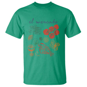 Il Mercato Italian Food Market Aesthetic T Shirt Summer Amalfi Coast La Dolce Vita TS02 Irish Green Print Your Wear