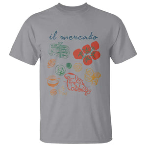 Il Mercato Italian Food Market Aesthetic T Shirt Summer Amalfi Coast La Dolce Vita TS02 Sport Gray Print Your Wear