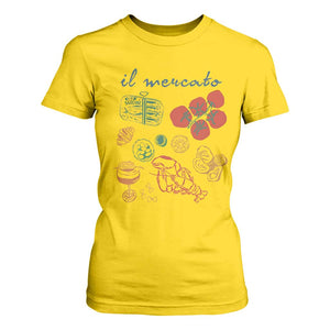 Il Mercato Italian Food Market Aesthetic T Shirt For Women Summer Amalfi Coast La Dolce Vita TS02 Daisy Print Your Wear