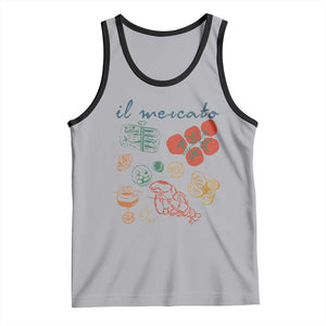 Il Mercato Italian Food Market Aesthetic Tank Top Summer Amalfi Coast La Dolce Vita TS02 Athletic Heather Black Print Your Wear