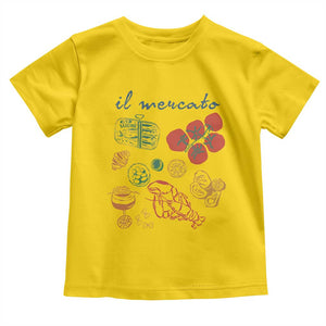 Il Mercato Italian Food Market Aesthetic Toddler T Shirt Summer Amalfi Coast La Dolce Vita TS02 Daisy Print Your Wear