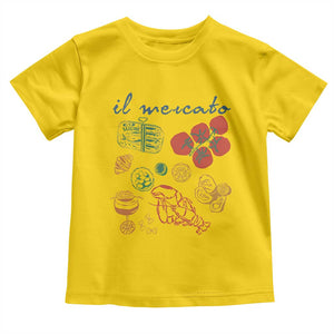 Il Mercato Italian Food Market Aesthetic Toddler T Shirt Summer Amalfi Coast La Dolce Vita TS02 Daisy Print Your Wear