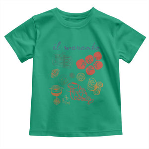 Il Mercato Italian Food Market Aesthetic Toddler T Shirt Summer Amalfi Coast La Dolce Vita TS02 Irish Green Print Your Wear