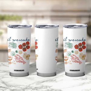 Il Mercato Italian Food Market Aesthetic Tumbler Cup Summer Amalfi Coast La Dolce Vita TS02 Print Your Wear