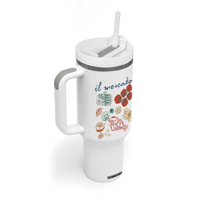 Il Mercato Italian Food Market Aesthetic Tumbler With Handle Summer Amalfi Coast La Dolce Vita TS02 Print Your Wear