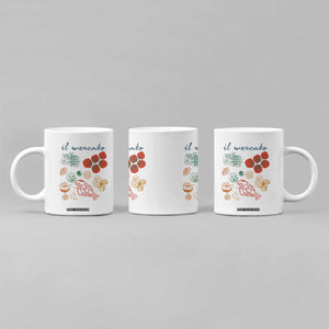 Il Mercato Italian Food Market Aesthetic Coffee Mug Summer Amalfi Coast La Dolce Vita TS02 Print Your Wear