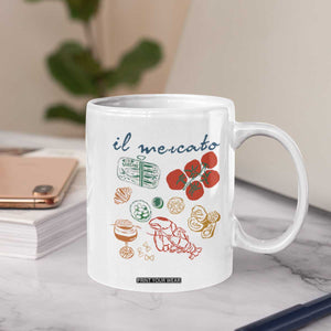 Il Mercato Italian Food Market Aesthetic Coffee Mug Summer Amalfi Coast La Dolce Vita TS02 Print Your Wear